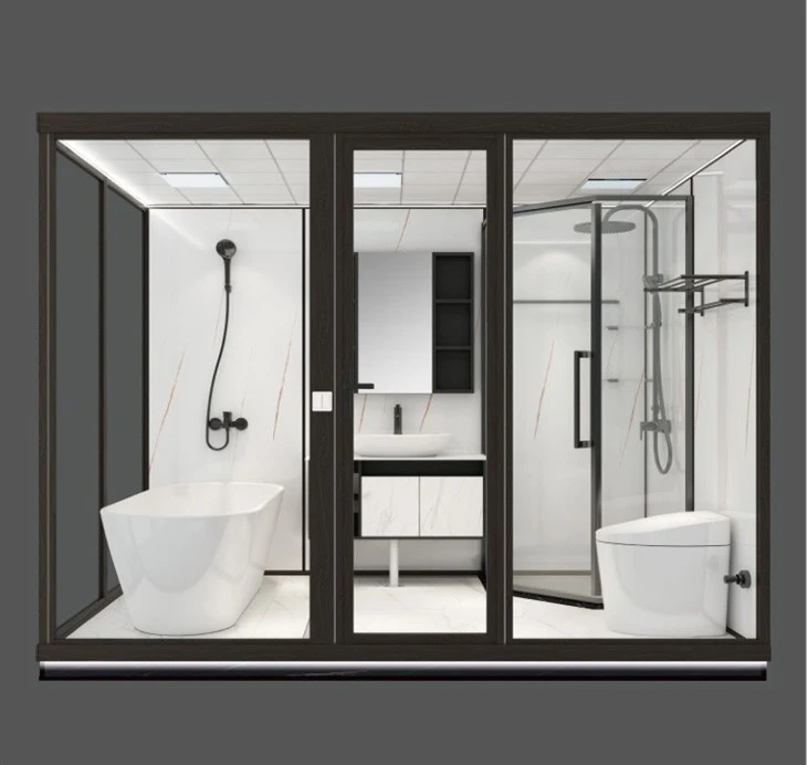complete indoor glass shower room